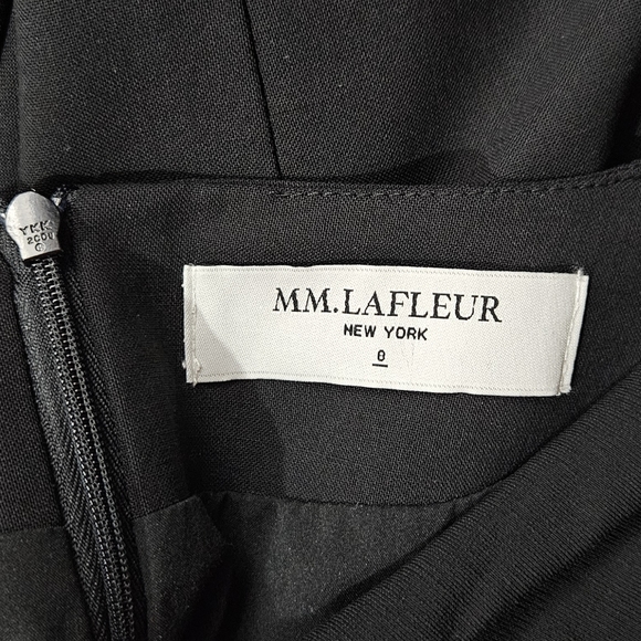 MM Lafleur Black Drape Neck Akiko Dress - Picture 7 of 7